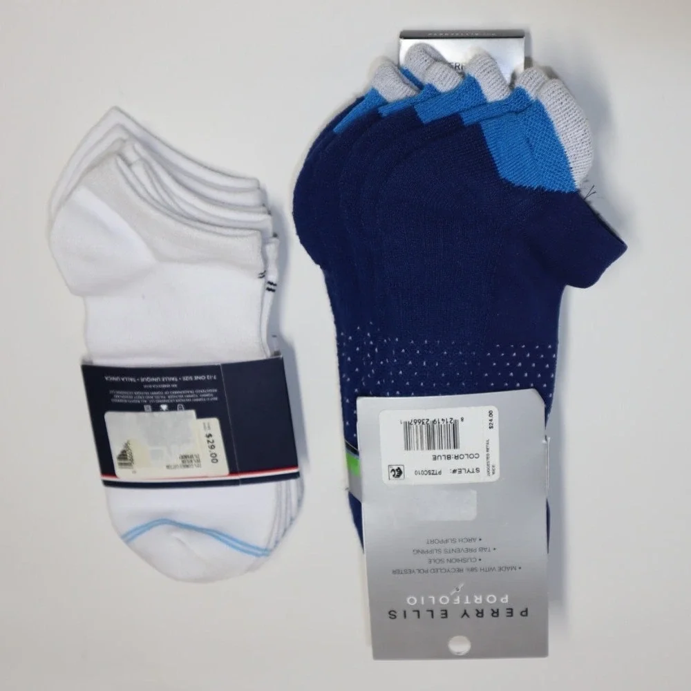 Perry Ellis Portfolio Socks pack of 4‎ and Tommy Hilfiger Cotton Blend Socks